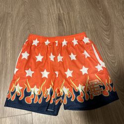 Ee Shorts Orange Flame