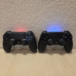 Lot Of 2 Genuine Sony PlayStation PS4 Controllers CUH-ZCT1U