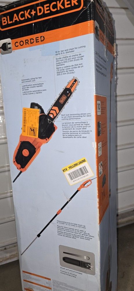 Black+Decker 2in1 Chainsaw/Polesaw
