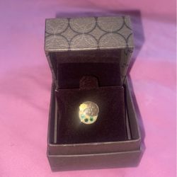 10K GOLD Bass Pro Service Pin w/ Green Stones