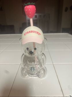 Strawberry glass cup