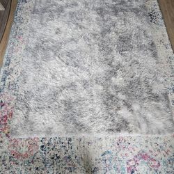 Soft Fluffy Shaggy Area Rugs – Grey – Multiple Sizes Available