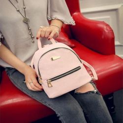 NEW Women Pink Mini Backpack for Teenagers Shopping School Birthday Gift Office Fashion Rucksack