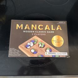 MANCALA WOODEN CLASSIC GAME  2 Players 