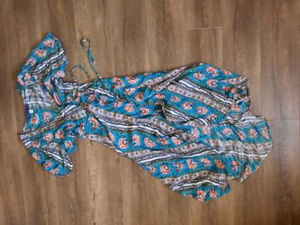 Blue Wrap Dress