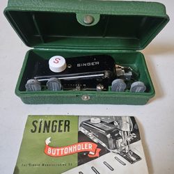 Singer Sewing Machine Button Holer With Instructions 160506