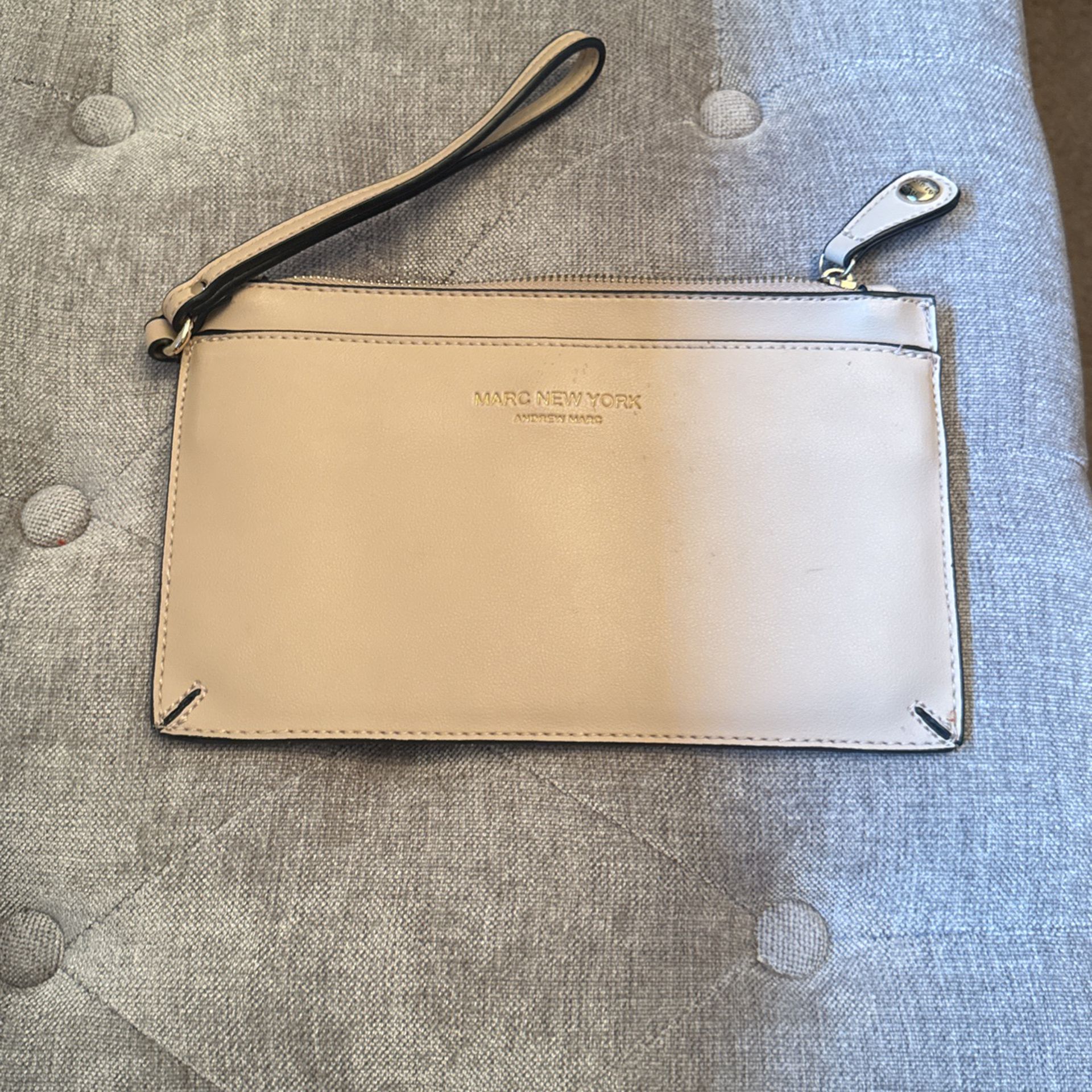 MARC NEW YORK Clutch Purse Wallet Small Handbag Beige