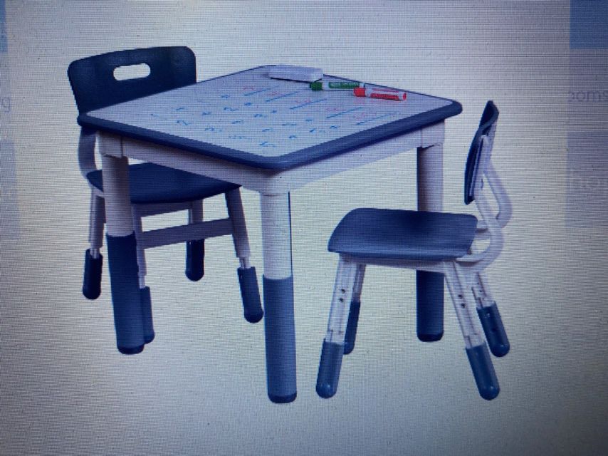 school desk Table With 2 Chairs