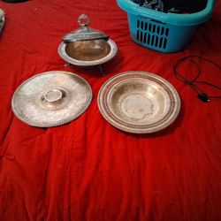 Antique Silver Serving Dishes
