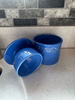 Blue Ceramic Butter Bell