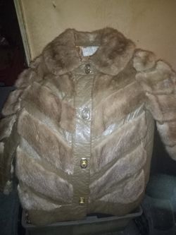 Authentic Real Fur And Leather Jacket.  
