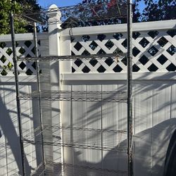 Free Items (wire Shelving, Umbrella Weights, Fertilizer Backpack)