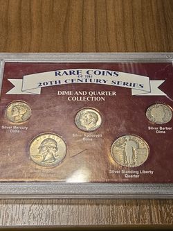 Rare coins of the 20th century Dime and Quarter collection