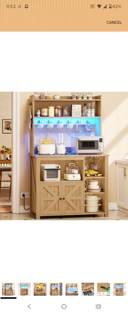 Coffee cabinet storage