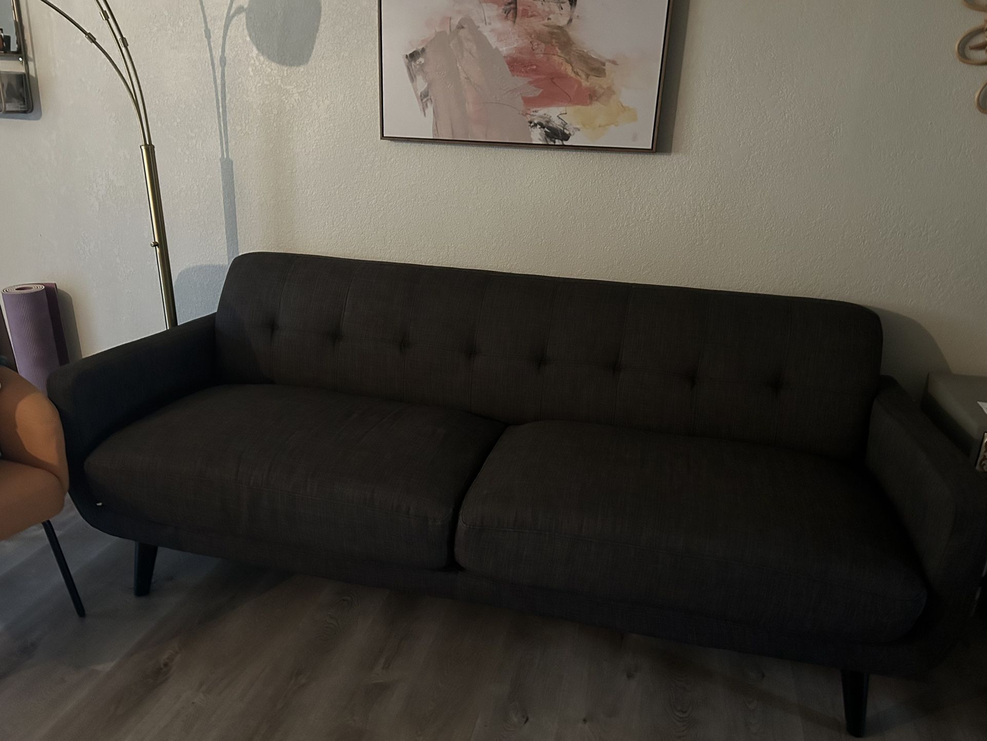Modern Dark Grey Couch