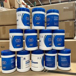  75% Alcohol Wipes [12 pack - 60 Canisters 4”*5.5”] - First Aid Antiseptic Wound Cleaner with Moisture Lock Lid. For minor cuts, scrapes, and burns.