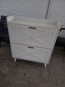 Shoe storage cabinet white
