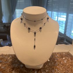 Vintage, Beautiful, Black Onyx Choker Necklace