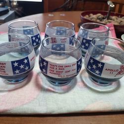 Six Apollo11 Glasses