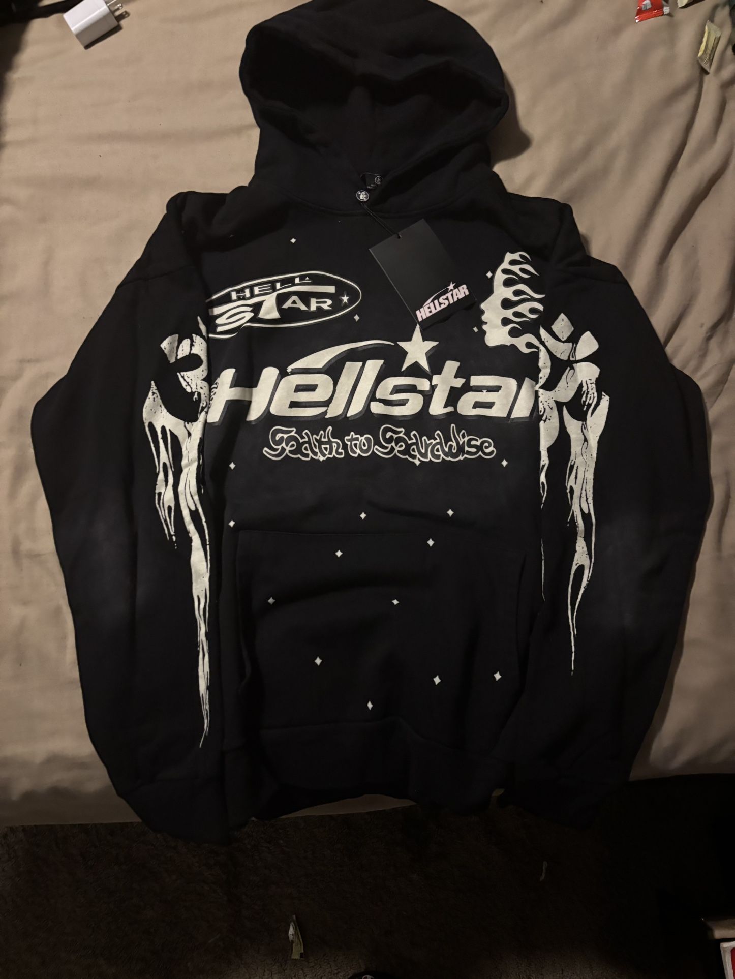 Hellstar Vintage Black Racer Hoodie