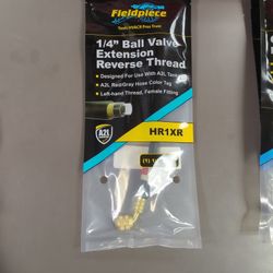 Refrigerant Hose Extension - Rev. Thread 1/4" (8" Black w Tag)