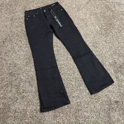 Flared Purple Jeans Sizes: 32,34,36