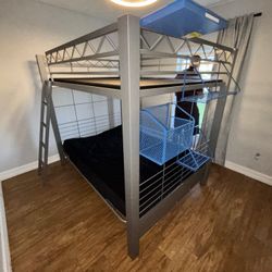 Steel Bunk Bed Frame (Bottom Couch Included)