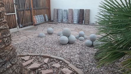 Atlas Stones Cast Concrete Spheres Bumps Orbs Balls