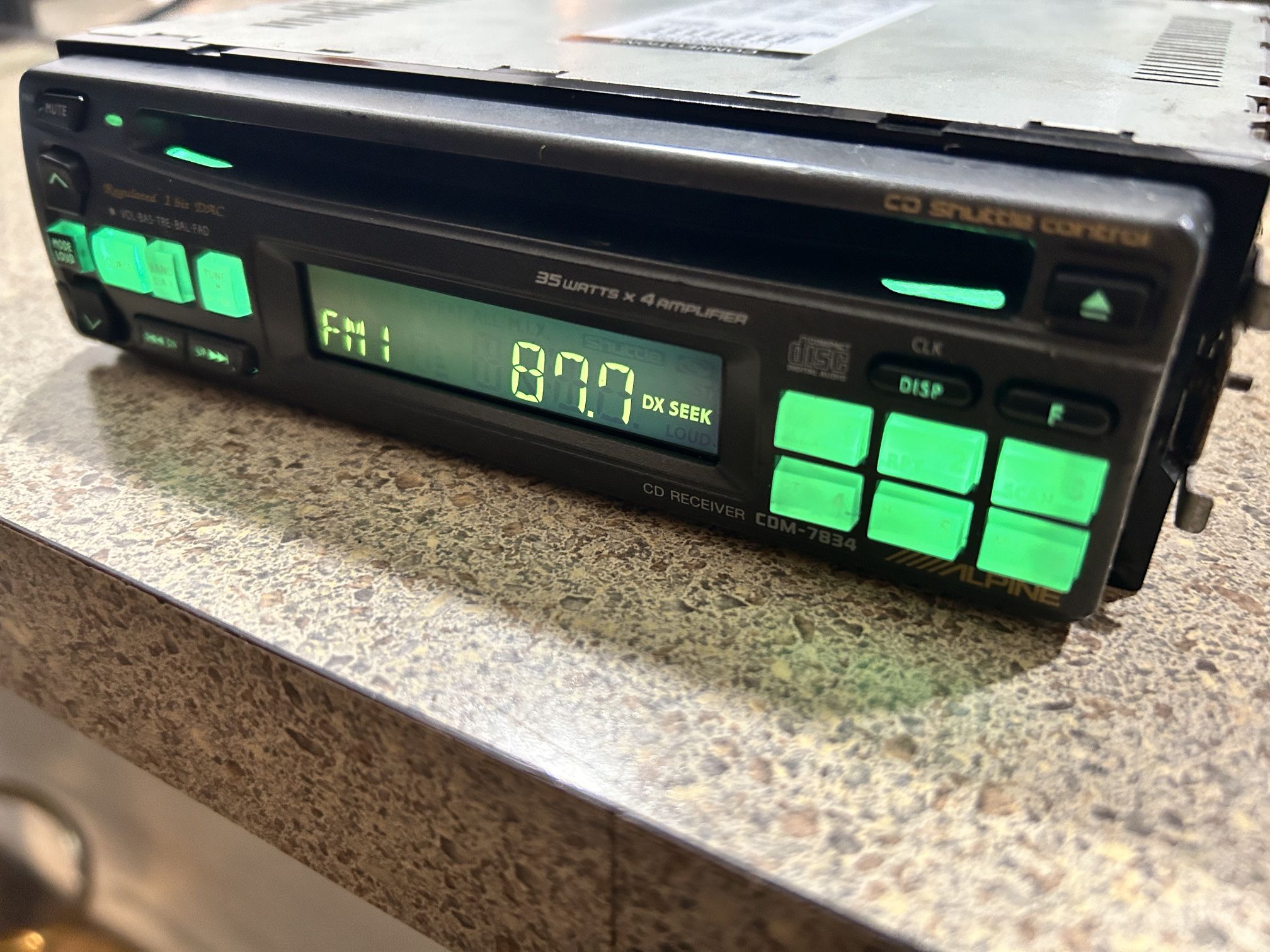 Old School Alpine Stereo Cd Deck Vintage Cd Not Reading