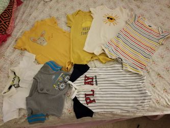 7 onsies size 12/18 months