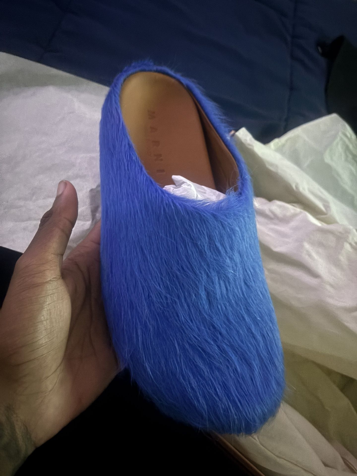 Blue Marni Slides