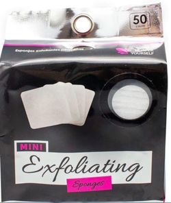 Jacent Mini Exfoliating Sponges: Square Facial Cleansing and Makeup Removal Pads, Suitable For All Skin Types