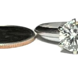 1.51 Carat Diamond Engagement Ring EGL Usa Certified GIA Qulaity G COLOR SI3 CLARITY 18K APPRISAL