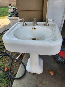 1930 Kohler Cast Iron Sink OBO