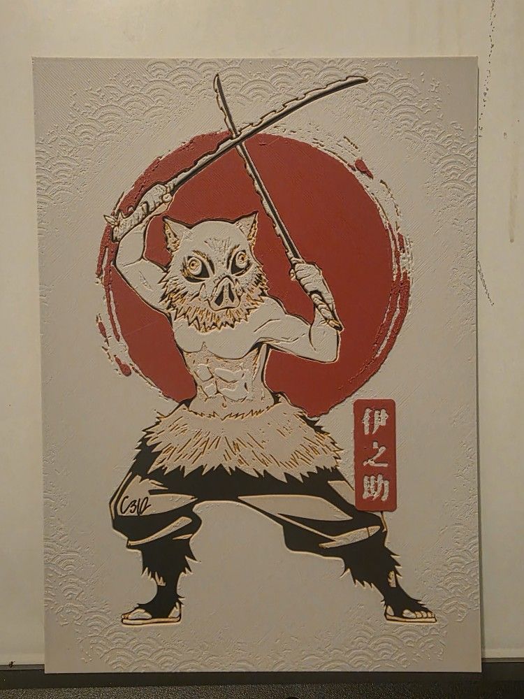 Inosuke 3d Printed Poster (248mm By 177mm)