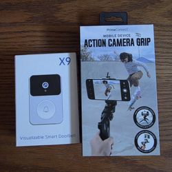 Action camera grip & X9 visualizable smart doorbell