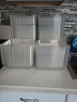 Recipientes de plástico para comida oh postre