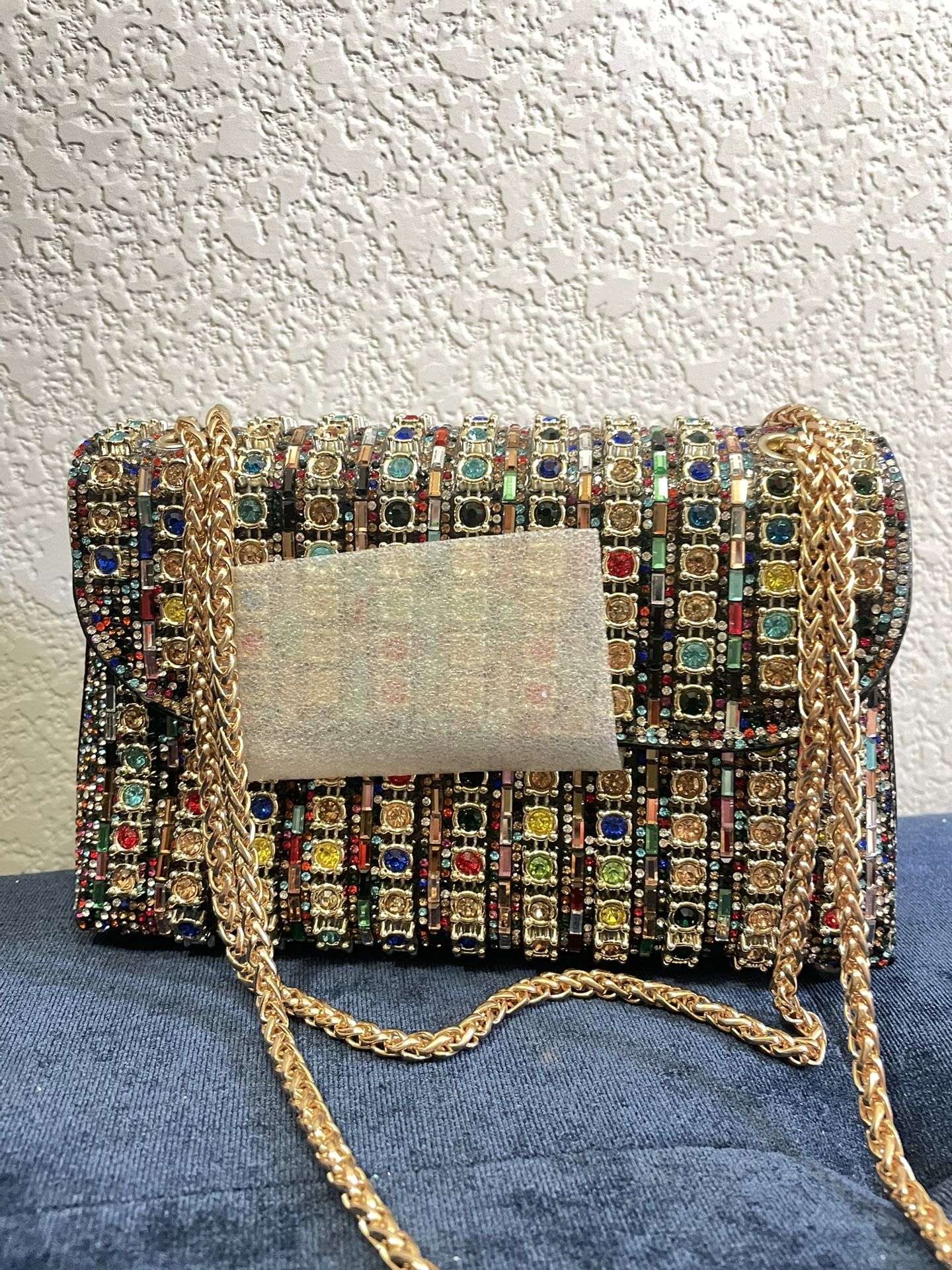 Multicolor Chain Strap Women's Bag