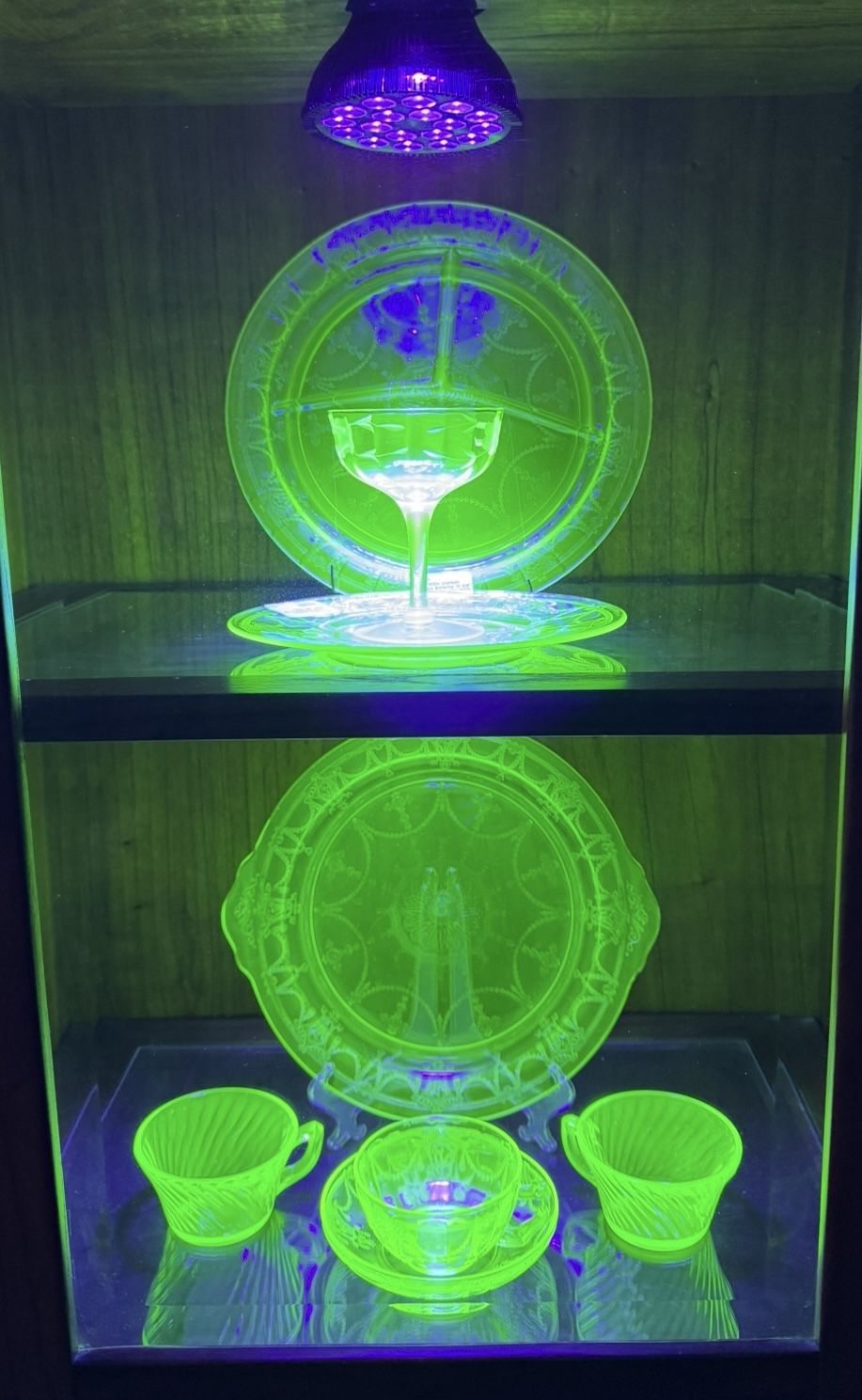 Antique Uranium Glass Collection