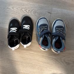 2 kids shoes ( size 10 and 11) carter’s  and oshkush)
