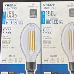 Lot Of 2 Cree PREOWNED Light Bulbs 150w