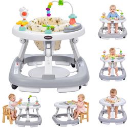 NEW IN BOX 5-in-1 Activity Toddler Walker Foldable Push Walker with Wheels Music Light Sensory Toys