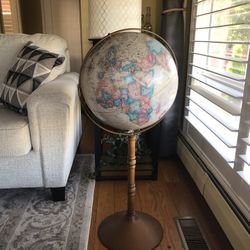 Vintage Free Standing Globe USSR Shown