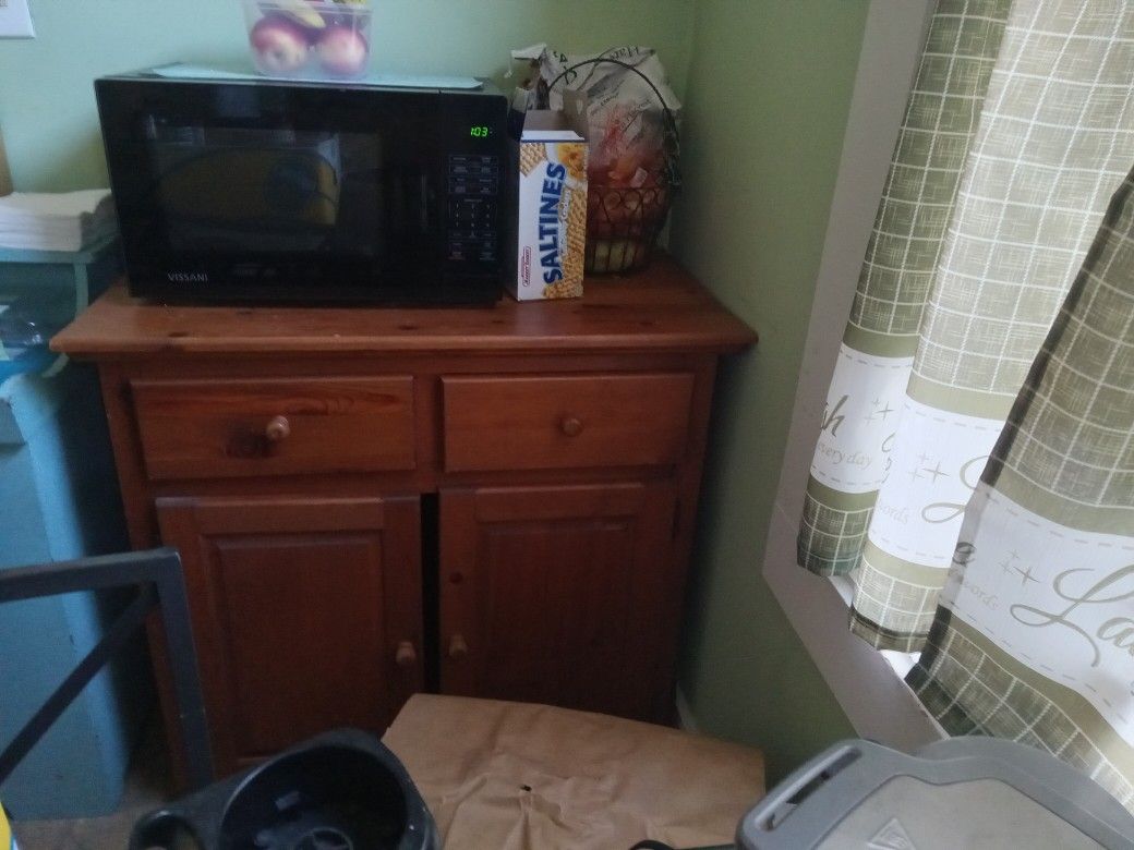 Free China Cabinet and Small Wooden cabinet