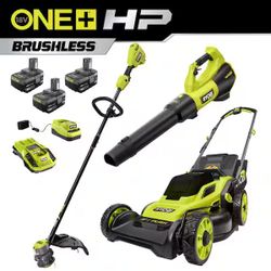 Ryobi mower trimmer blower combo hotsell