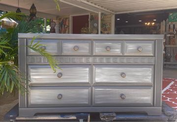Coastal Driftwood Inspired Vintage Dresser