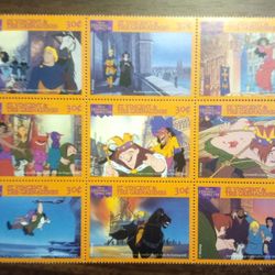 1996 St. Vincent Grenadines Hunchback Notre Dame Souvenir Sheet of 9 Stamps MNH