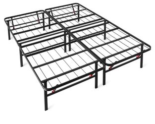 Black Metal Platform Bed Frame queen