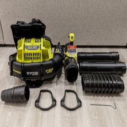 Ryobi 40V HP BRUSHLESS WHISPER 730CFM Backpack Blower