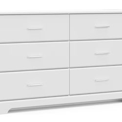 Dresser - 6 Drawer - White